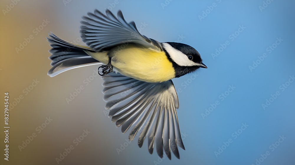 Fototapeta premium blue tit on a branch