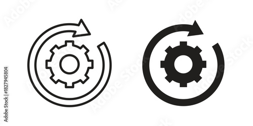 Operation icon on white background. Stock vector icon