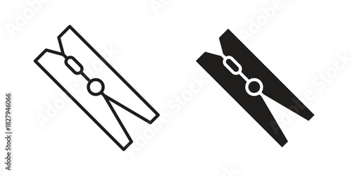 Peg icon on white background. Stock vector icon