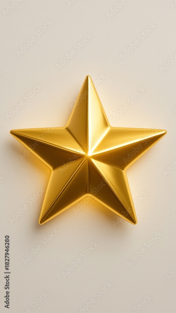 Obraz premium Golden star minimalist mobile wallpaper