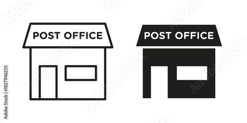 Post office icon on white background. Stock vector icon