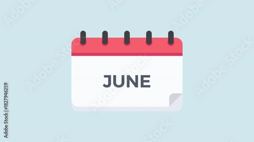 Looping calendar animation showing smooth monthly page transition with soft paper peel revealing a new month on a clean minimal background rendered in detailed style prores alpha channel 4k 60fps