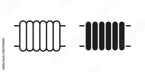 Radiator icon on white background. Stock vector icon
