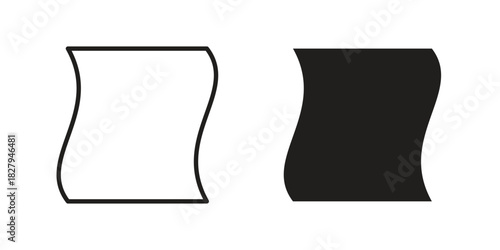 Rag icon on white background. Stock vector icon