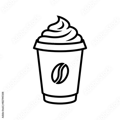 Delicious takeout coffee with whipped cream to brighten your day, perfect for a quick caffeine fix on the go or a sweet treat anytime