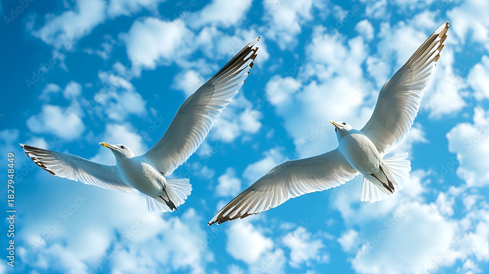 Obraz premium seagulls in the sky