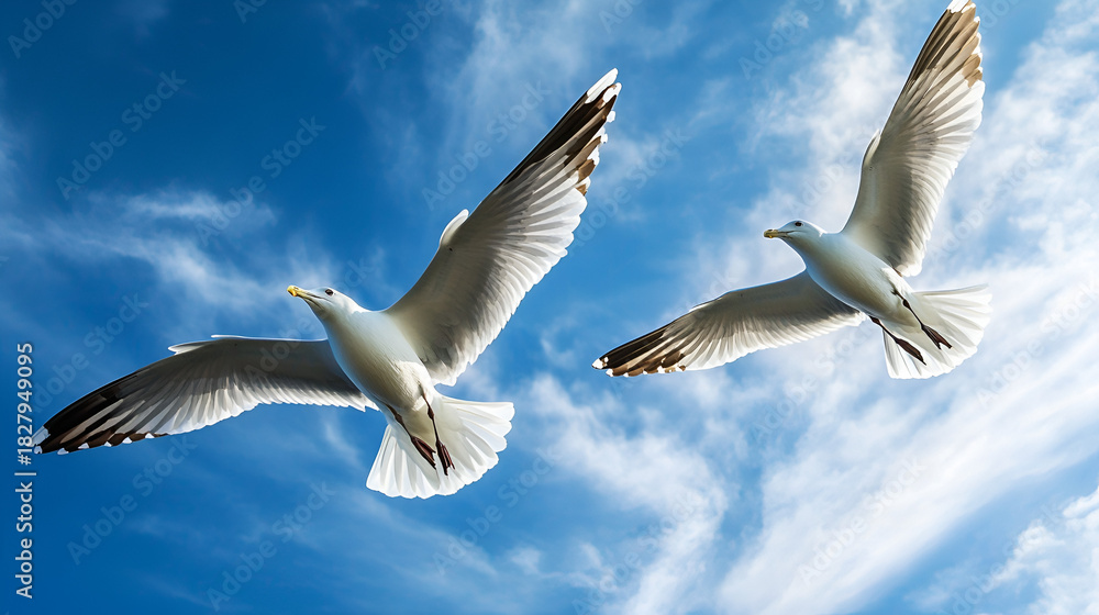 Obraz premium seagulls in flight
