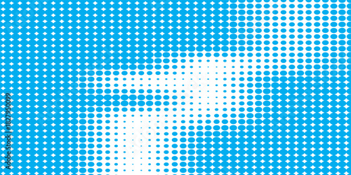 dot Transparent Vector Gradient Blue Color Halftone Background Staggered Dots Pattern modern dotted