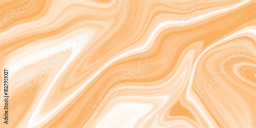 Abstract brown background with soft flowing golden silk texture waves and satin light design pattern