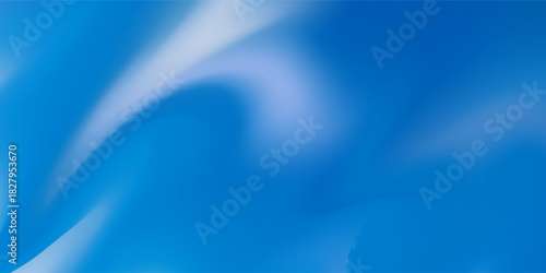 Winter Blue Gradient Background. Christmas blue white snowy landscape bg. Fluid wave soft transitions. vector eps10