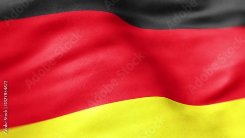 Germany National Flag Waving High Quality Animation
