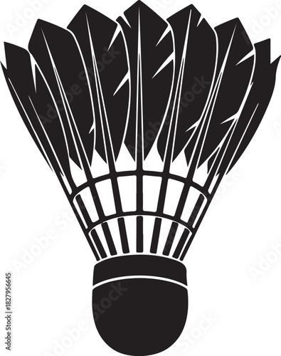 Badminton game shuttlecock item illustration