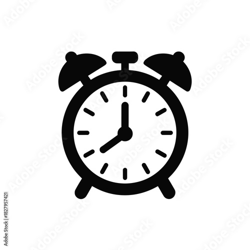 Classic alarm clock ringing to signal the start of a busy day