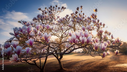 Royal Star Magnolia Tree In Bloom