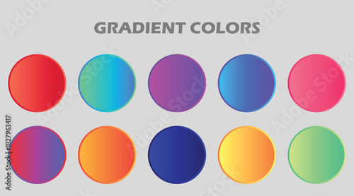 Vibrant round holographic gradient spheres with multicolor circular tone