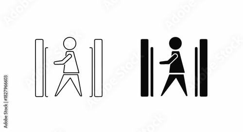 Person Pushing Large Dominoes Symbolizing Domino Effect and Chain Reaction