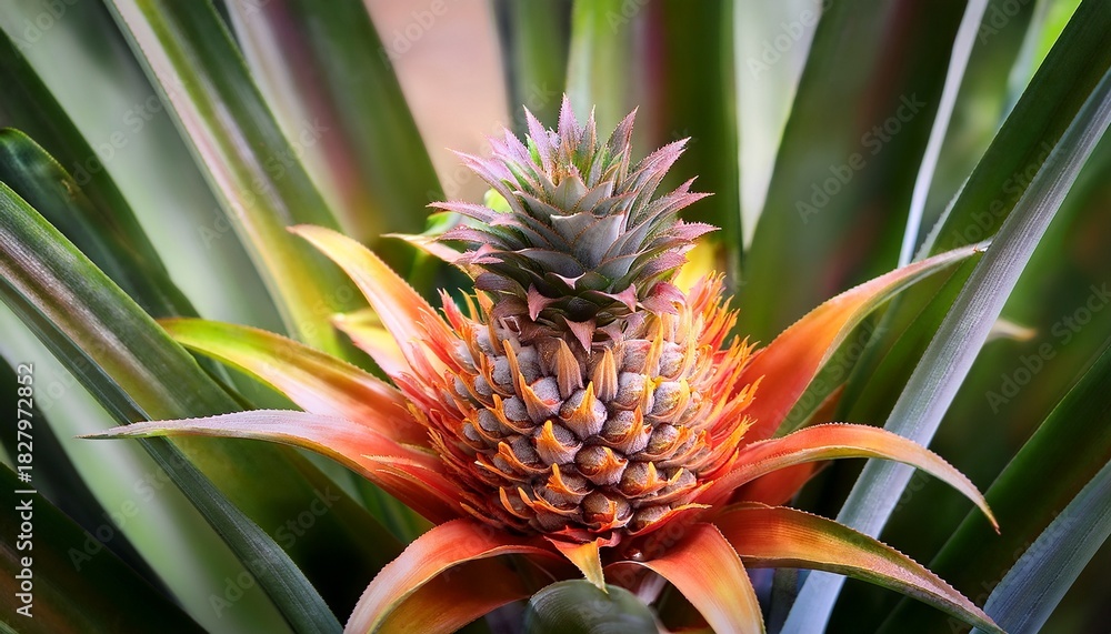 Fototapeta premium Pineapple Flower Plant