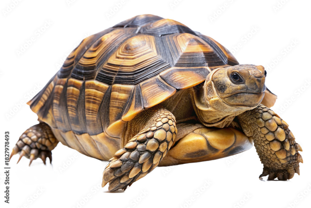 Fototapeta premium Tortoise Reptile Isolated on Transparent Background