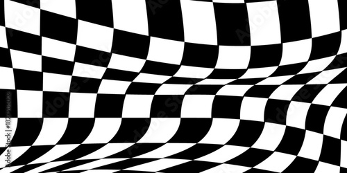 Black and white checkered pattern, Checkerboard seamless pattern