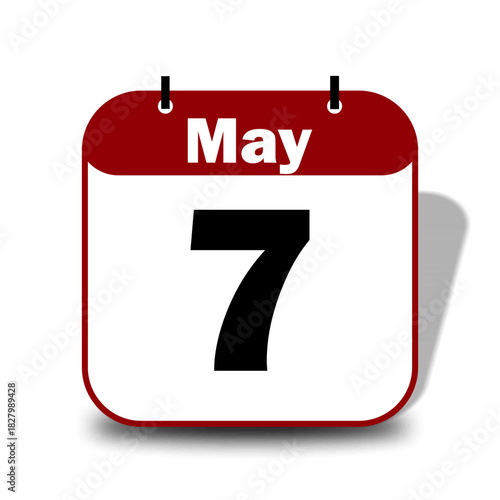 7 May Date Calendar