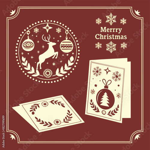 Elegant vintage collection of graphic elements and designs