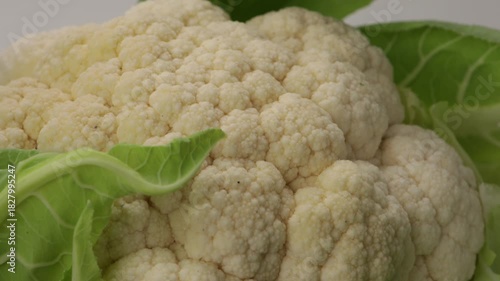 cauliflowers head close up texture fresh food rotation