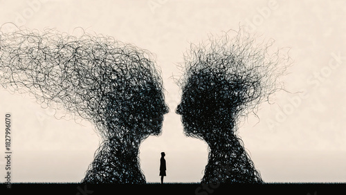 L'enfant entre ses parents