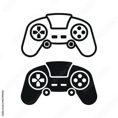 game controller icon vector design template