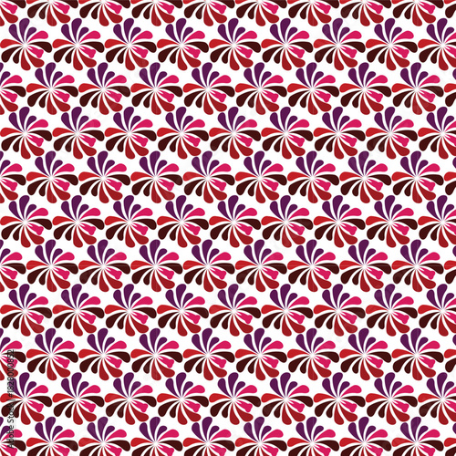 Blue Abstract Floral Seamless Pattern – Decorative Leaf Repeat Background