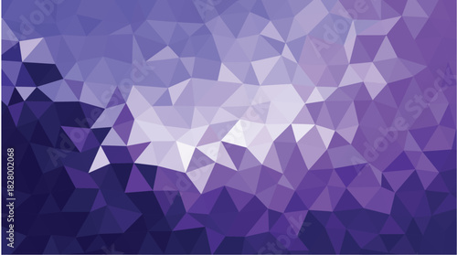 Abstract Purple Low Poly Geometric Triangle Background Pattern