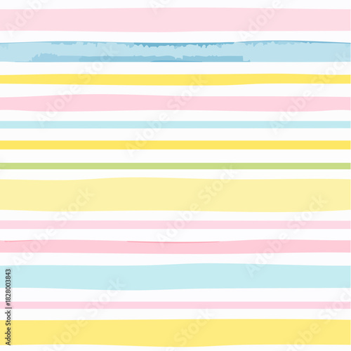 Cheerful pastel horizontal stripes pattern for backgrounds and textiles designs