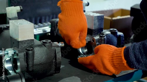 manufacturing hydraulic cylinders, step-by-step process, metal fabrication, cylinder assembly, high-pressure industrial factory workflow, quality control, heavy machinery, steel hydraulic systems