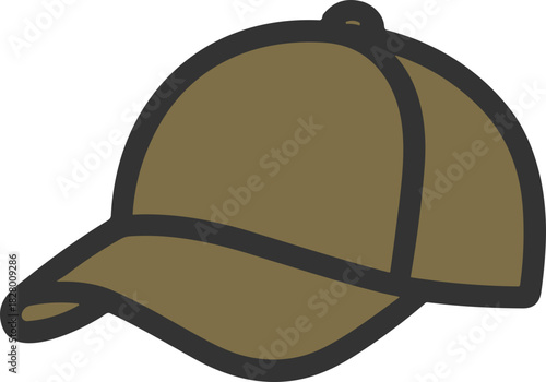 Olive green cap icon for casual wear