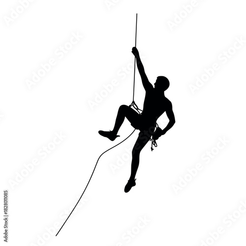 Silhouettes of a family or group of travelers with backpacks and luggage