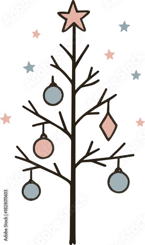 Minimalist Christmas Tree Art