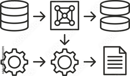 Data Processing and Information Flow A Simplified Visual Representation for Technical Concepts