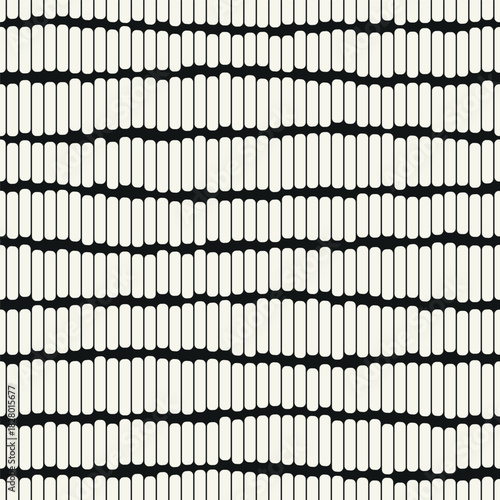 Vector seamless pattern. Dotted stylish background. Smooth dotted waves. Modern surface design. Monochrome dotted swatch. Can be used as a swatch in Illustrator.