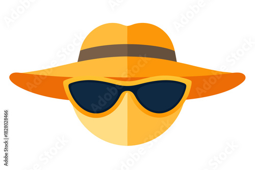 Person with hat glasses