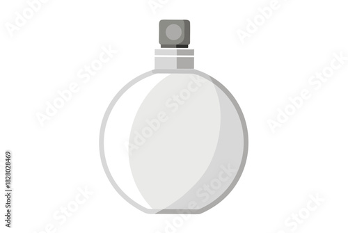 A round perfume bottle