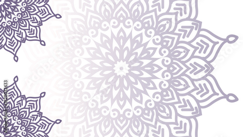 Mandala Background - Gradient round mandala .Hand Made design by vishal Singh. Christmas Fest