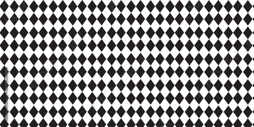 Black Diamond Checker Pattern – Abstract Geometric Vector Icon. Diamond Tile Grid – Stylish Geometric Checker Design. Black Geometric Diamond Checkerboard