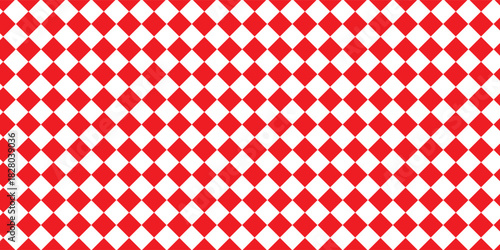 Red Diamond Checkerboard Pattern Icon. seamless geometric pattern with triangles, Diamond Pattern Background – Abstract Checkerboard Vector Icon.