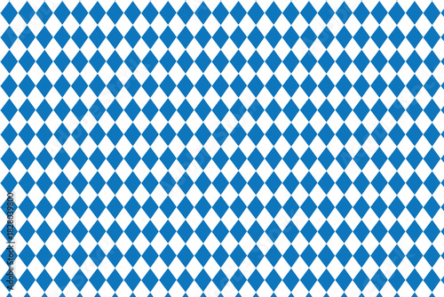 Blue Diamond Geometric Pattern. Diamond Checkerboard Texture –  Blue and White Seamless Vector. Seamless Diamond Grid Pattern. 