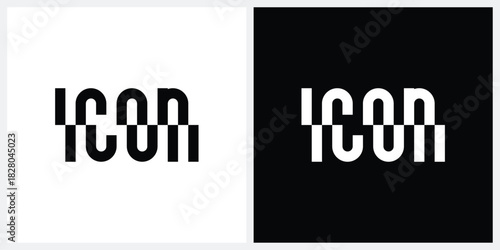 icon letter mark logo design graphic vector,  typography font text wordmark icon, typography text icon logo concept