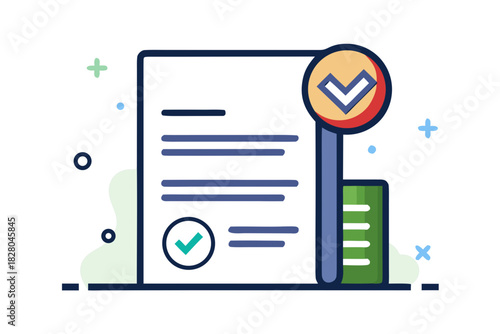 loan agreement bill check icon outline  