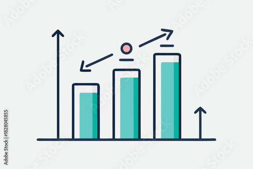 horizontal bar chart icon outline  