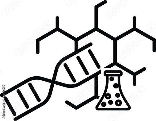 synthetic icon,  isolated on white background. vector illustration
