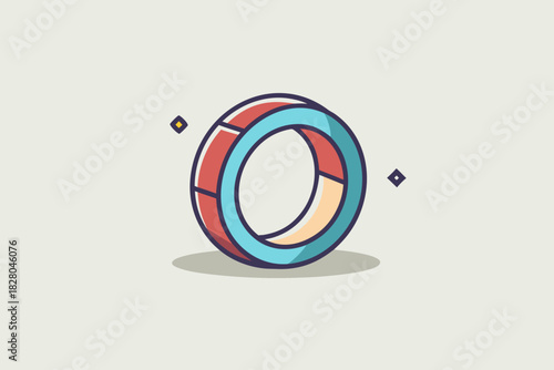 hidden ring outline icon  