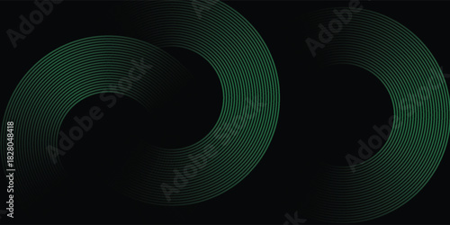 Blue abstract background with glowing circles. Swirl circular lines pattern. Geometric spiral. Twirl element. Modern graphic desi