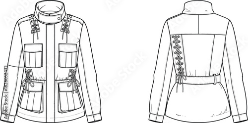 sketch of a man in a jacket